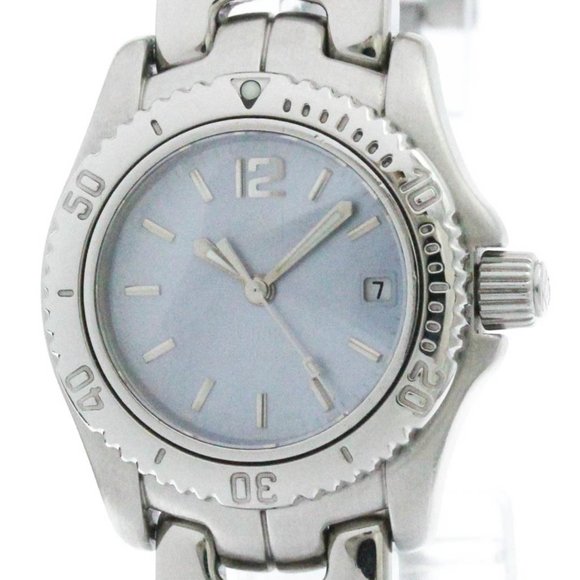 TAG HEUER Accessories - Polished TAG HEUER Link Pink MOP Dial Steel Quartz Ladies Watch WT141G BF572588